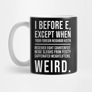 Grammar teacher quote Mug